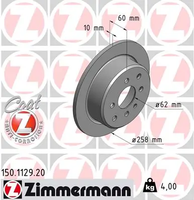 Brake Disc COAT Z 150.1129.20