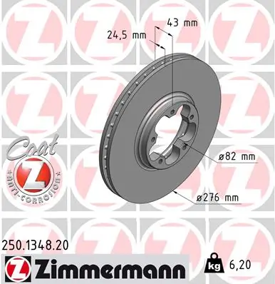 Brake Disc COAT Z 250.1348.20