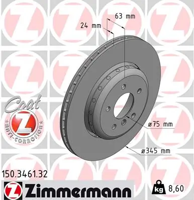 Brake Disc FORMULA F 150.3461.32