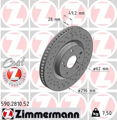 Brake Disc SPORT BRAKE DISC Z 590.2810.52