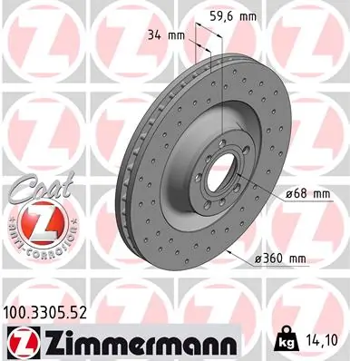 Brake Disc SPORT BRAKE DISC Z 100.3305.52