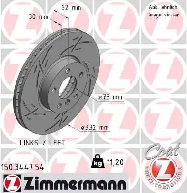 Brake Disc BLACK Z 150.3447.54