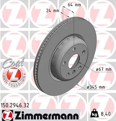 Brake Disc FORMULA F 150.2946.32