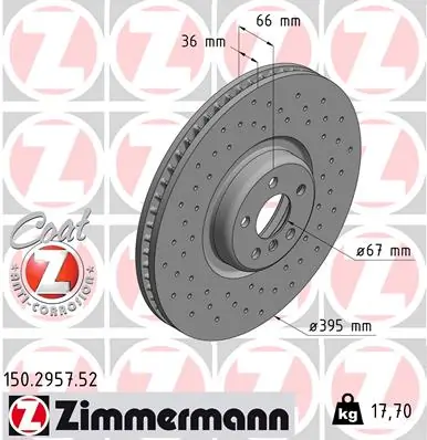 Brake Disc SPORT BRAKE DISC Z 150.2957.52