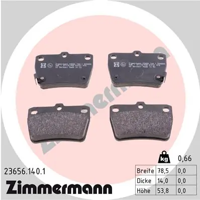 Brake Pad Set, disc brake 23656.140.1