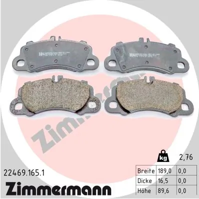Brake Pad Set, disc brake 22469.165.1