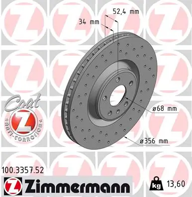 Brake Disc SPORT BRAKE DISC Z 100.3357.52