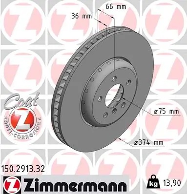 Brake Disc FORMULA F 150.2913.32