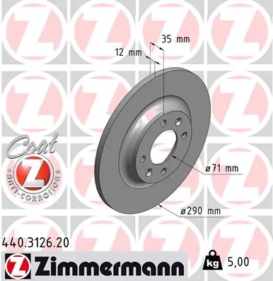 Brake Disc COAT Z 440.3126.20