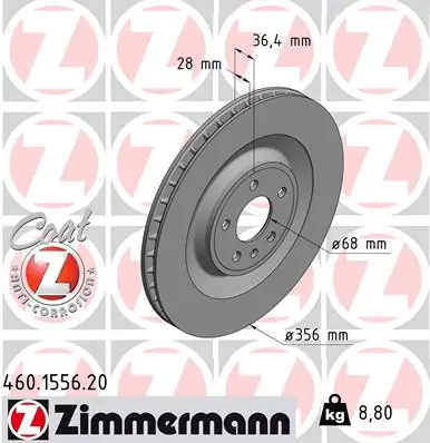 Brake Disc COAT Z 460.1556.20