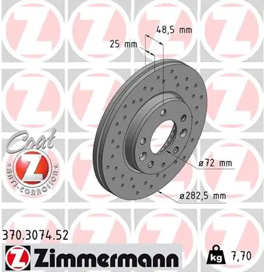 Brake Disc SPORT BRAKE DISC Z 370.3074.52