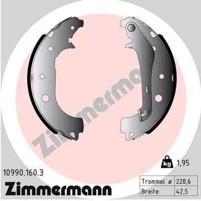 Brake Shoe Set 10990.160.3