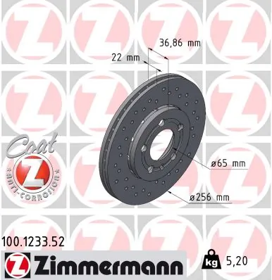 Brake Disc SPORT BRAKE DISC Z 100.1233.52