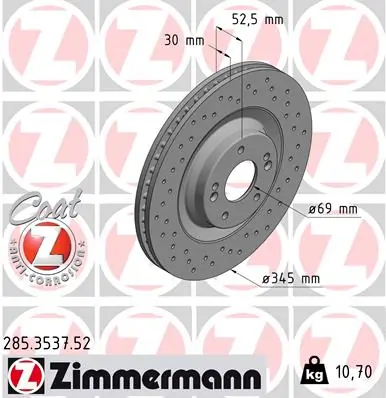 Brake Disc SPORT BRAKE DISC Z 285.3537.52