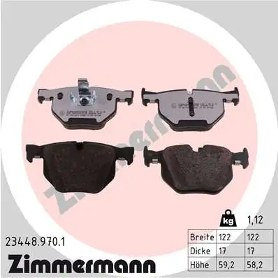 Brake Pad Set, disc brake rd:z 23448.970.1