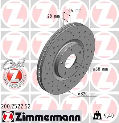 Brake Disc SPORT BRAKE DISC Z 200.2522.52