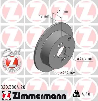 Brake Disc COAT Z 320.3804.20