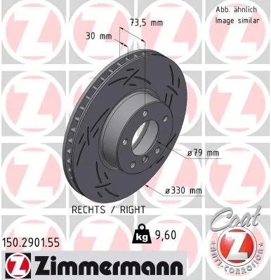 Brake Disc BLACK Z 150.2901.55
