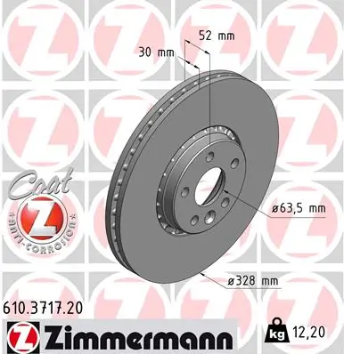 Brake Disc COAT Z 610.3717.20