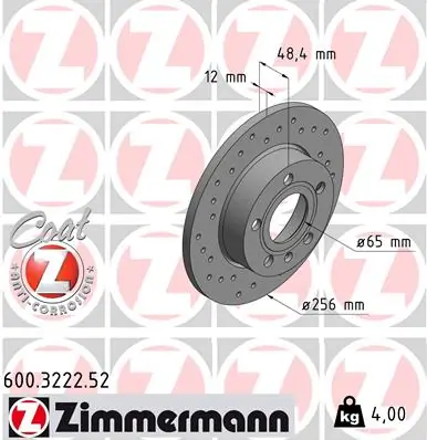 Brake Disc SPORT BRAKE DISC Z 600.3222.52