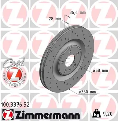 Brake Disc SPORT BRAKE DISC Z 100.3376.52