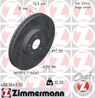 Brake Disc BLACK Z 400.3649.55