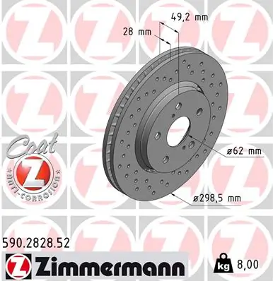 Brake Disc SPORT BRAKE DISC Z 590.2828.52