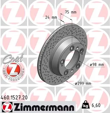 Brake Disc COAT Z 460.1527.20