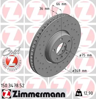Brake Disc SPORT BRAKE DISC Z 150.3478.52