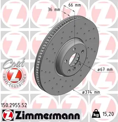 Brake Disc SPORT BRAKE DISC Z 150.2955.52