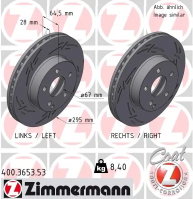 Brake Disc BLACK Z 400.3653.53