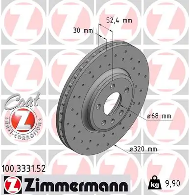 Brake Disc SPORT BRAKE DISC Z 100.3331.52