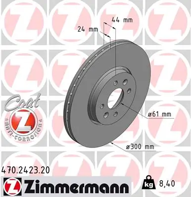 Brake Disc COAT Z 470.2423.20