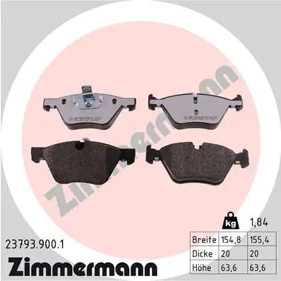 Brake Pad Set, disc brake rd:z 23793.900.1