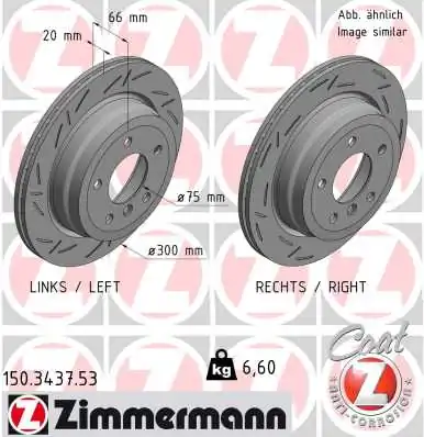 Brake Disc BLACK Z 150.3437.53