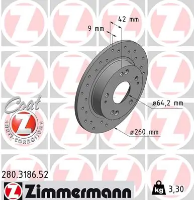 Brake Disc SPORT BRAKE DISC Z 280.3186.52