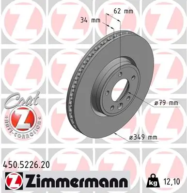 Brake Disc COAT Z 450.5226.20
