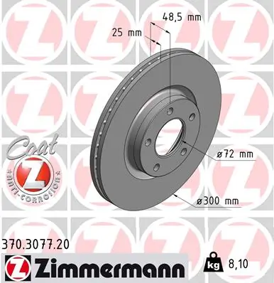 Brake Disc COAT Z 370.3077.20
