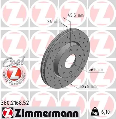 Brake Disc SPORT BRAKE DISC Z 380.2168.52