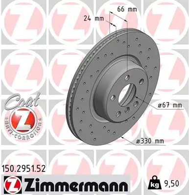 Brake Disc SPORT BRAKE DISC Z 150.2951.52