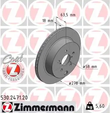 Brake Disc COAT Z 530.2471.20