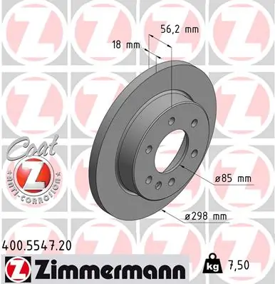 Brake Disc COAT Z 400.5547.20