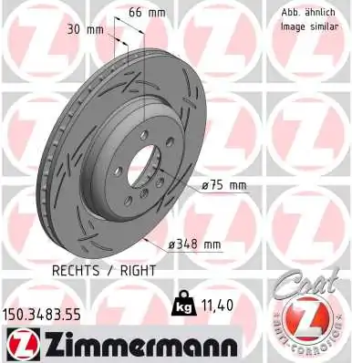 Brake Disc BLACK Z 150.3483.55