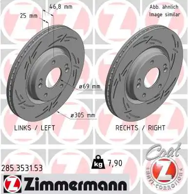 Brake Disc BLACK Z 285.3531.53