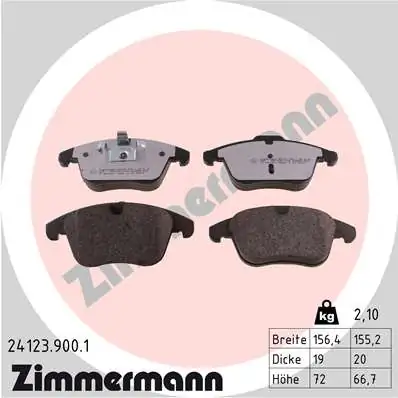 Brake Pad Set, disc brake rd:z 24123.900.1