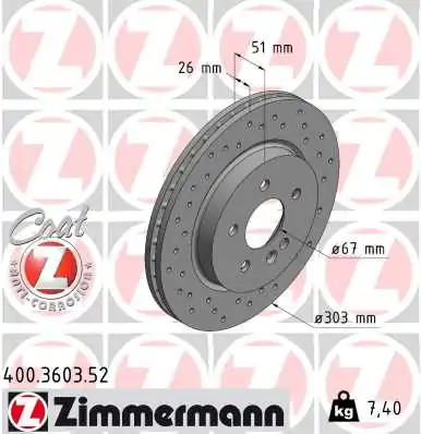 Brake Disc SPORT BRAKE DISC Z 400.3603.52