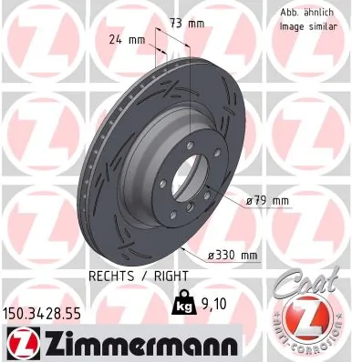 Brake Disc BLACK Z 150.3428.55