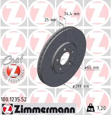 Brake Disc SPORT BRAKE DISC Z 100.1235.52
