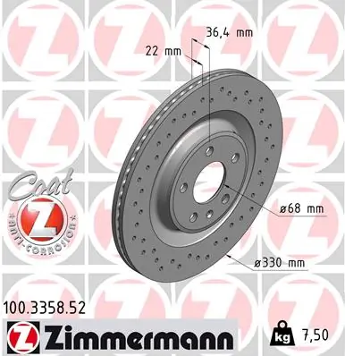 Brake Disc SPORT BRAKE DISC Z 100.3358.52