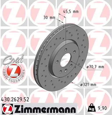 Brake Disc SPORT BRAKE DISC Z 430.2629.52